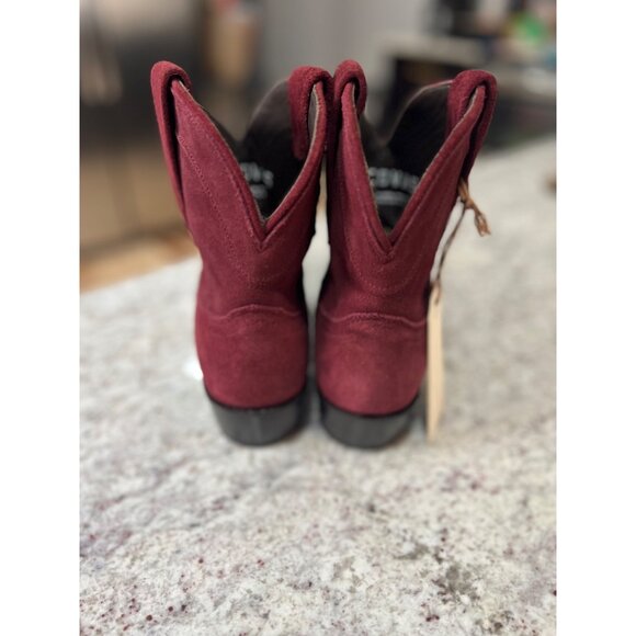 Tecovas Lucy Red Sueded Leather Bootie - NWT - Size 5.5B - Picture 5 of 6